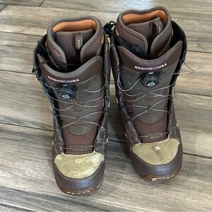 Women’s DC Boa Snowboots Brown Pink Size 10L